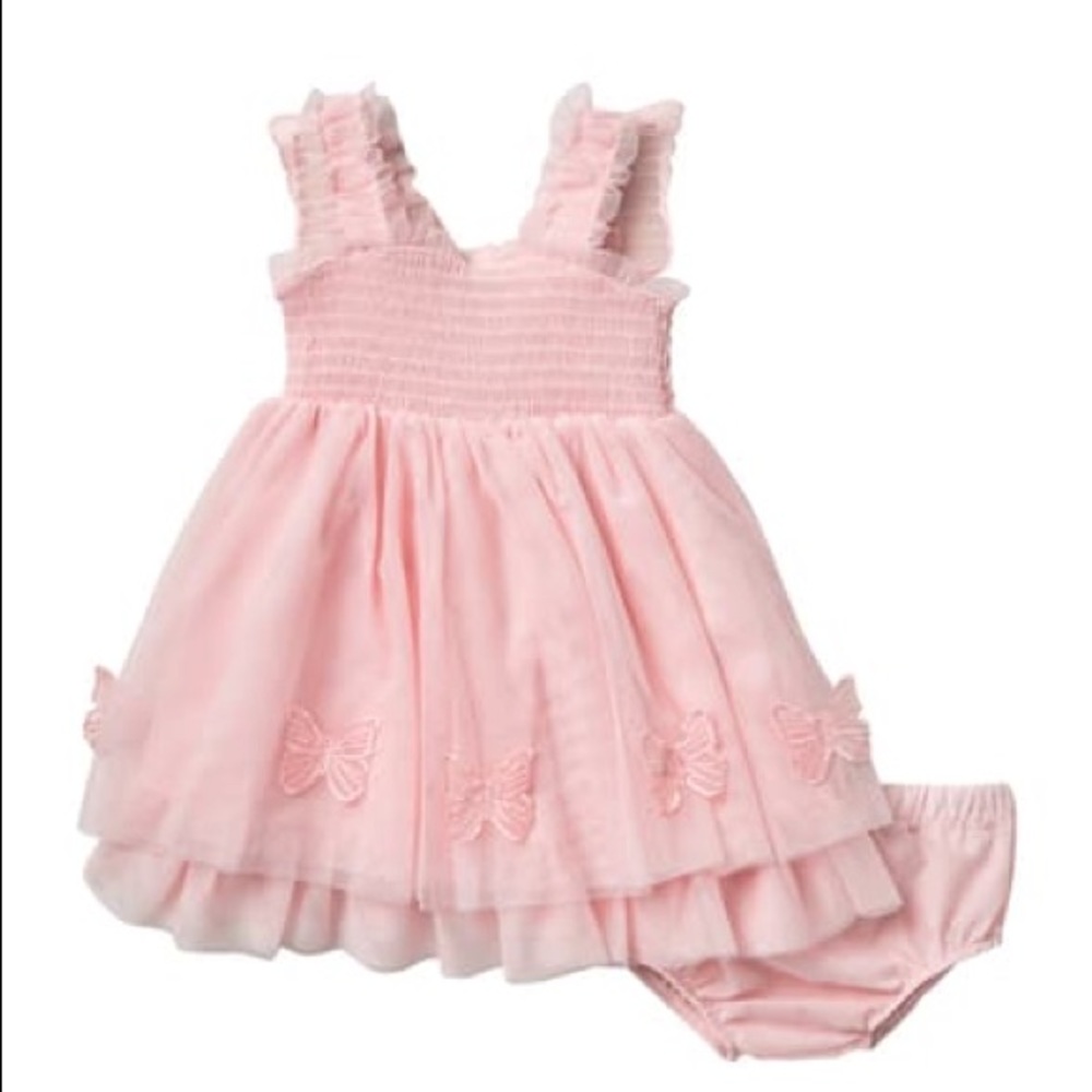 Nicole Miller Toddler Butterfly Dress 18 mo NEW